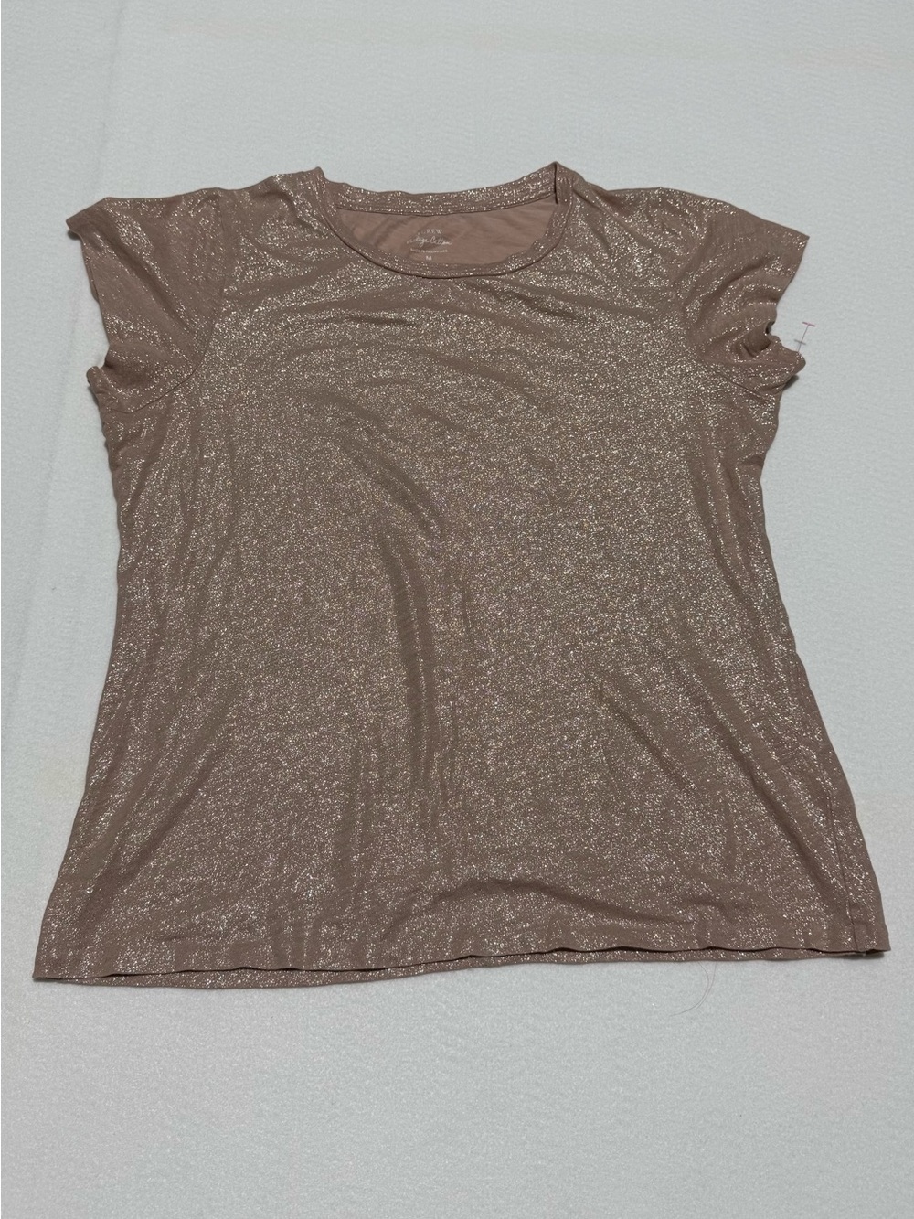 J. Crew shimmering rose gold top